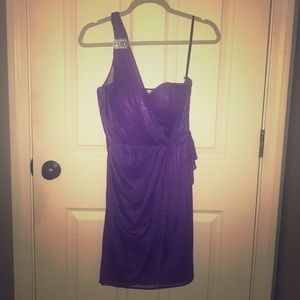 Purple semi-formal dress